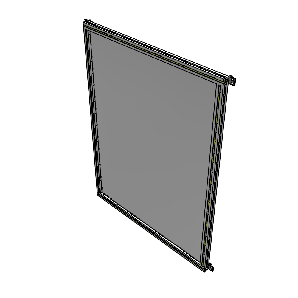 A4-1700-1200-0150-HYPZA SINGLE PANEL-NO LEGS WITH HINGES 1700MM X 1200MM  1/4" POLYCARBONATE, FULLY ASSEMBLED