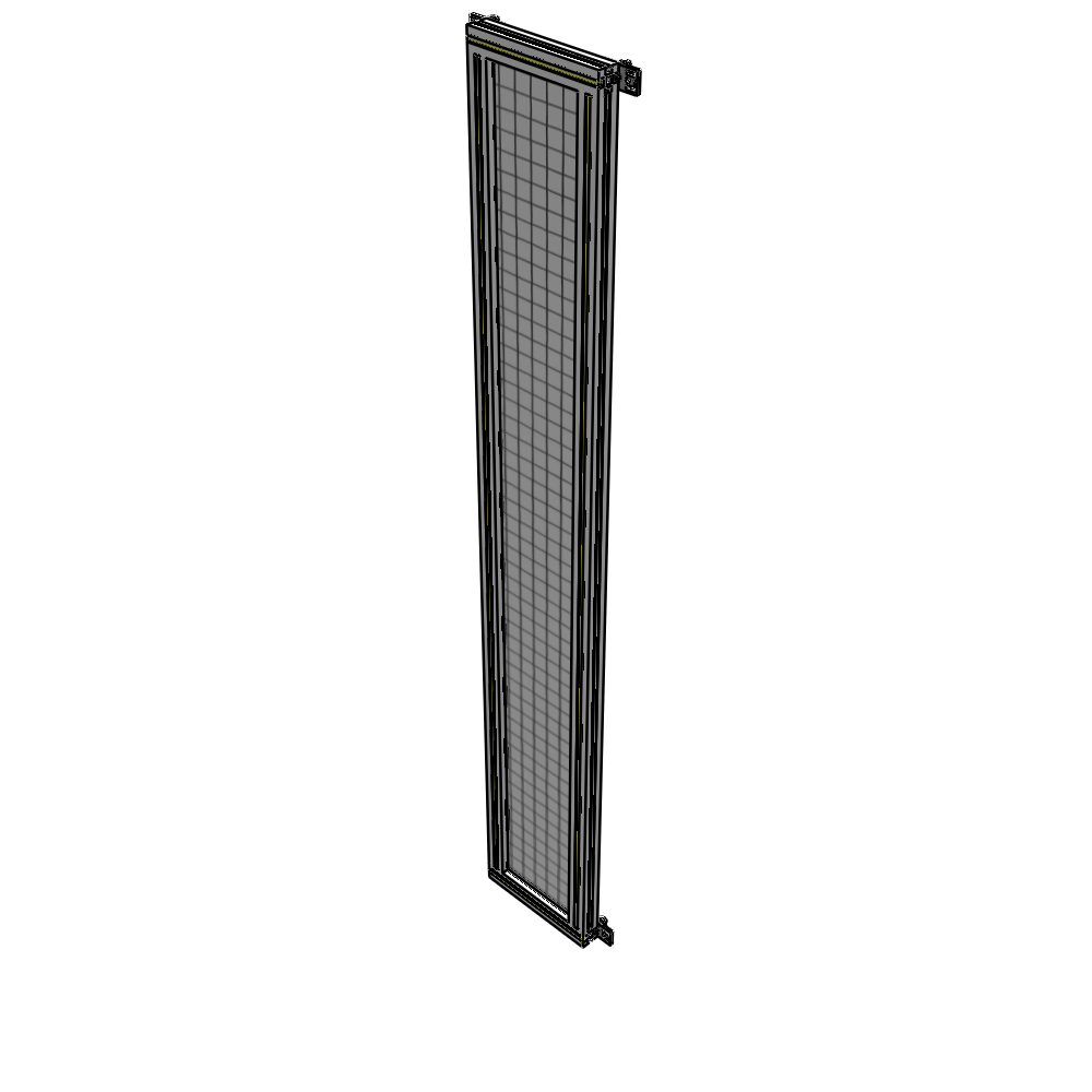 A4-2135-0300-0150-HYMZA SINGLE PANEL-NO LEGS WITH HINGES 2135MM X 300MM  1" MESH, FULLY ASSEMBLED