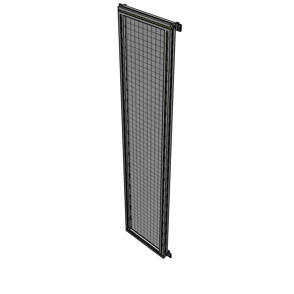 A4-2135-0450-0150-HYMZA SINGLE PANEL-NO LEGS WITH HINGES 2135MM X 450MM  1" MESH, FULLY ASSEMBLED