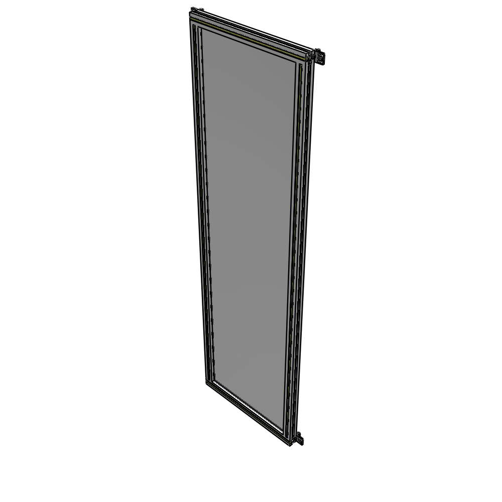 A4-2135-0600-0150-HYPZK SINGLE PANEL-NO LEGS WITH HINGES 2135MM X 600MM  1/4" POLYCARBONATE, AS A KIT