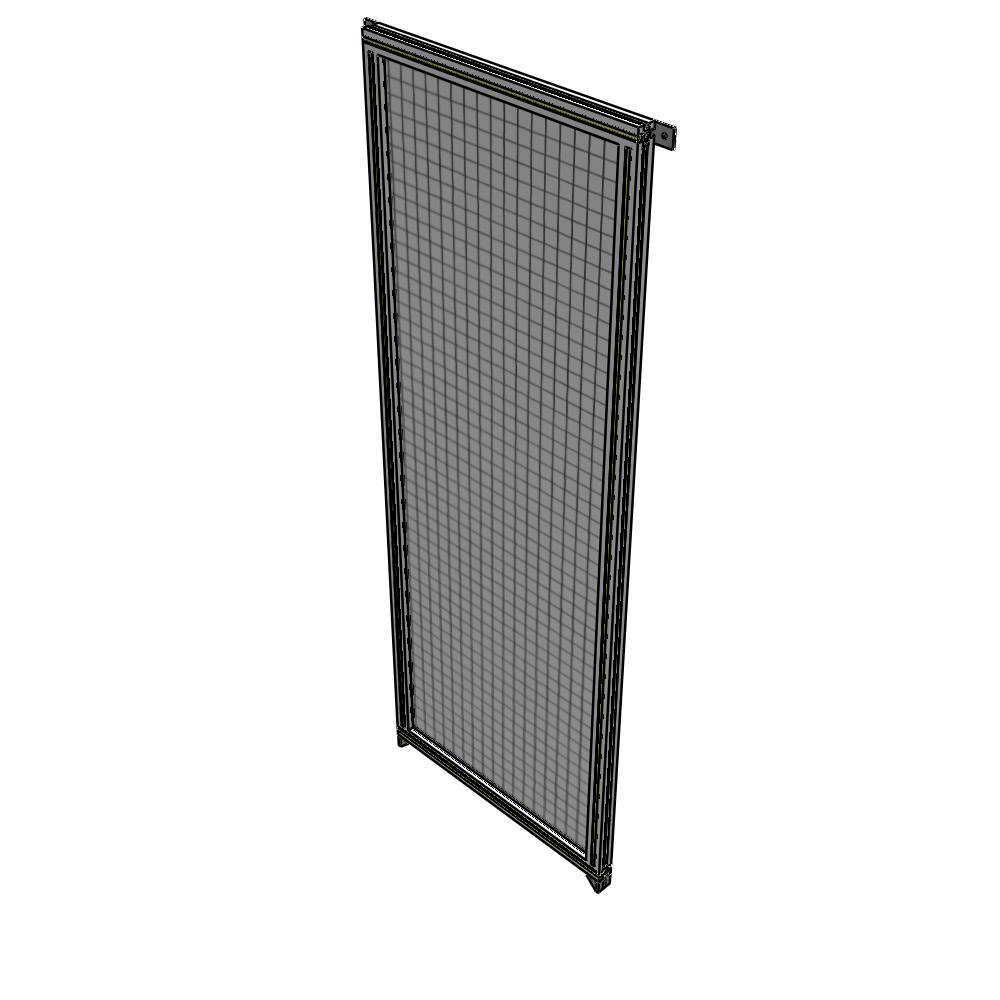 A4-2135-0750-0150-TYMZK SINGLE PANEL-NO LEGS WITH TIE PLATES AND ANGLE 2135MM X 750MM  1" MESH, AS A KIT