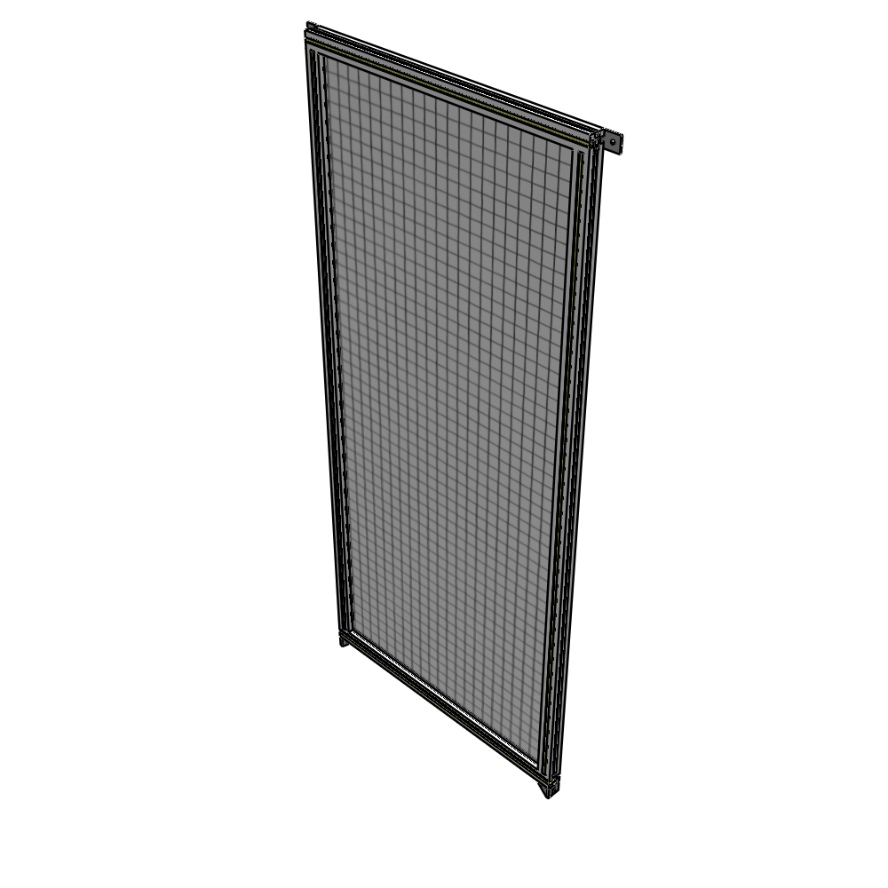 A4-2135-0900-0150-TYMZK SINGLE PANEL-NO LEGS WITH TIE PLATES AND ANGLE 2135MM X 900MM  1" MESH, AS A KIT