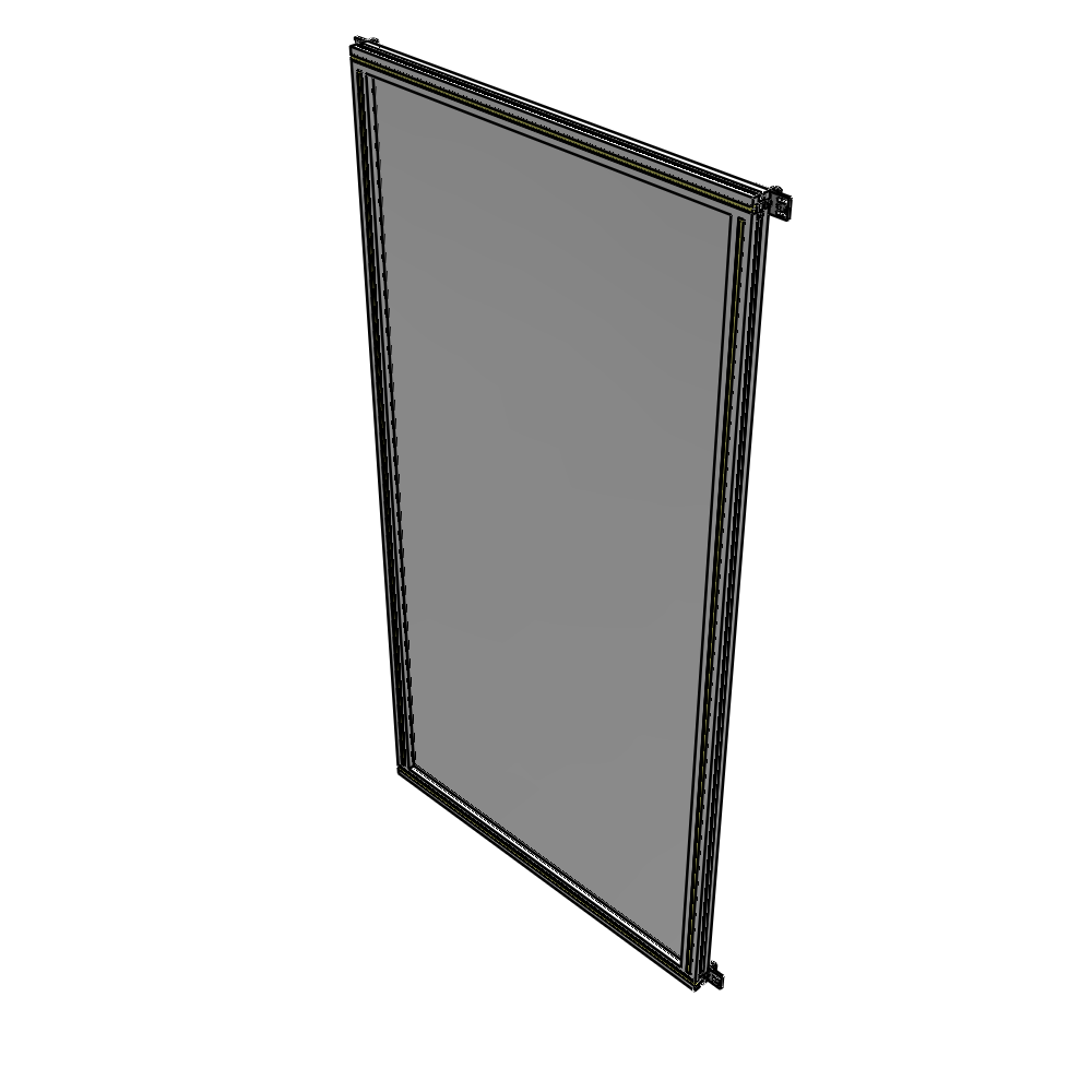 A4-2135-1050-0150-HYPZK SINGLE PANEL-NO LEGS WITH HINGES 2135MM X 1050MM  1/4" POLYCARBONATE, AS A KIT