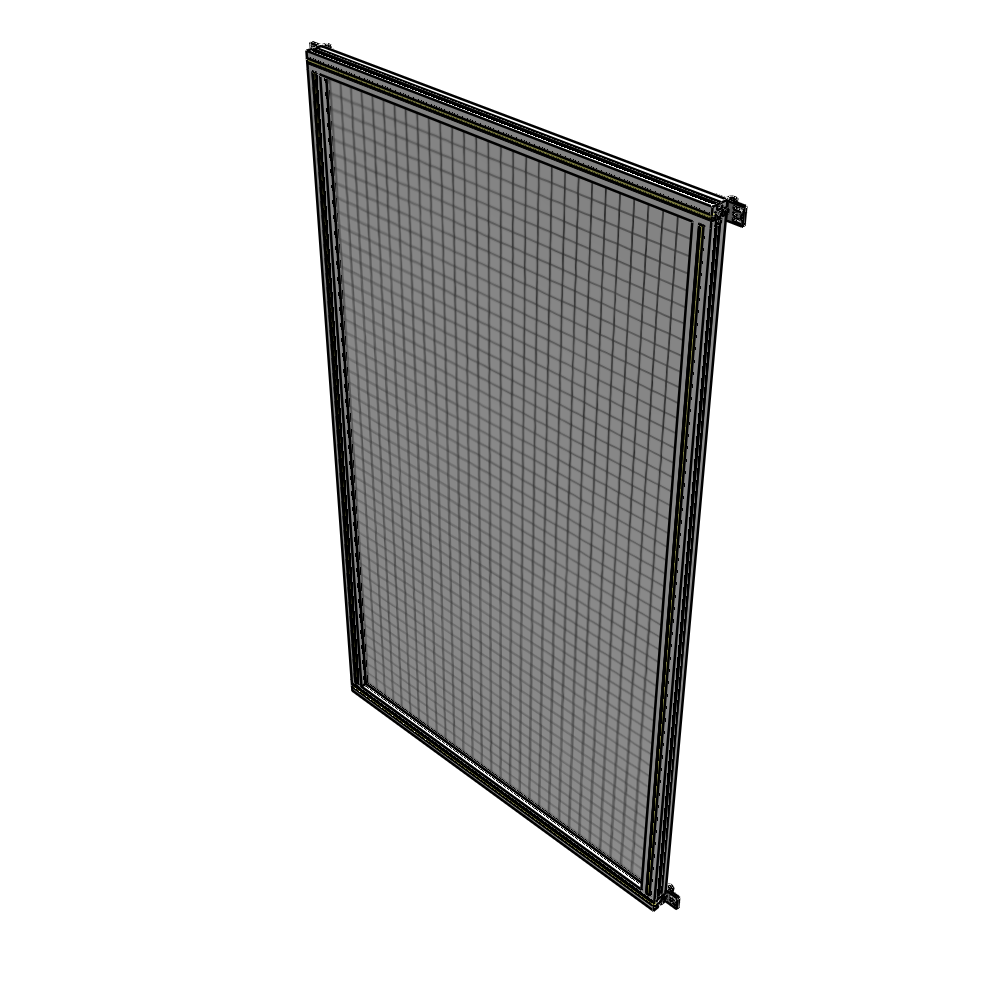 A4-2135-1200-0150-HYMZK SINGLE PANEL-NO LEGS WITH HINGES 2135MM X 1200MM  1" MESH, AS A KIT