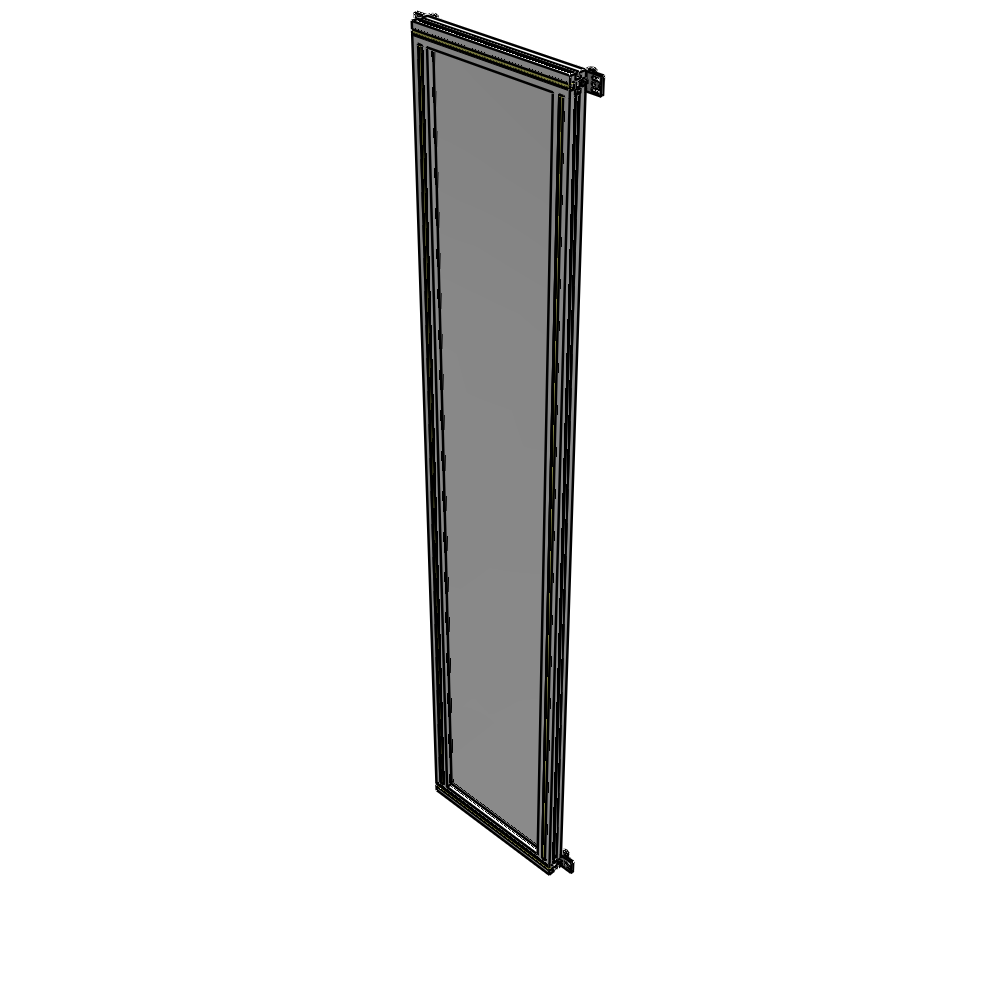 A4-2400-0450-0150-HYPZK SINGLE PANEL-NO LEGS WITH HINGES 2400MM X 450MM  1/4" POLYCARBONATE, AS A KIT