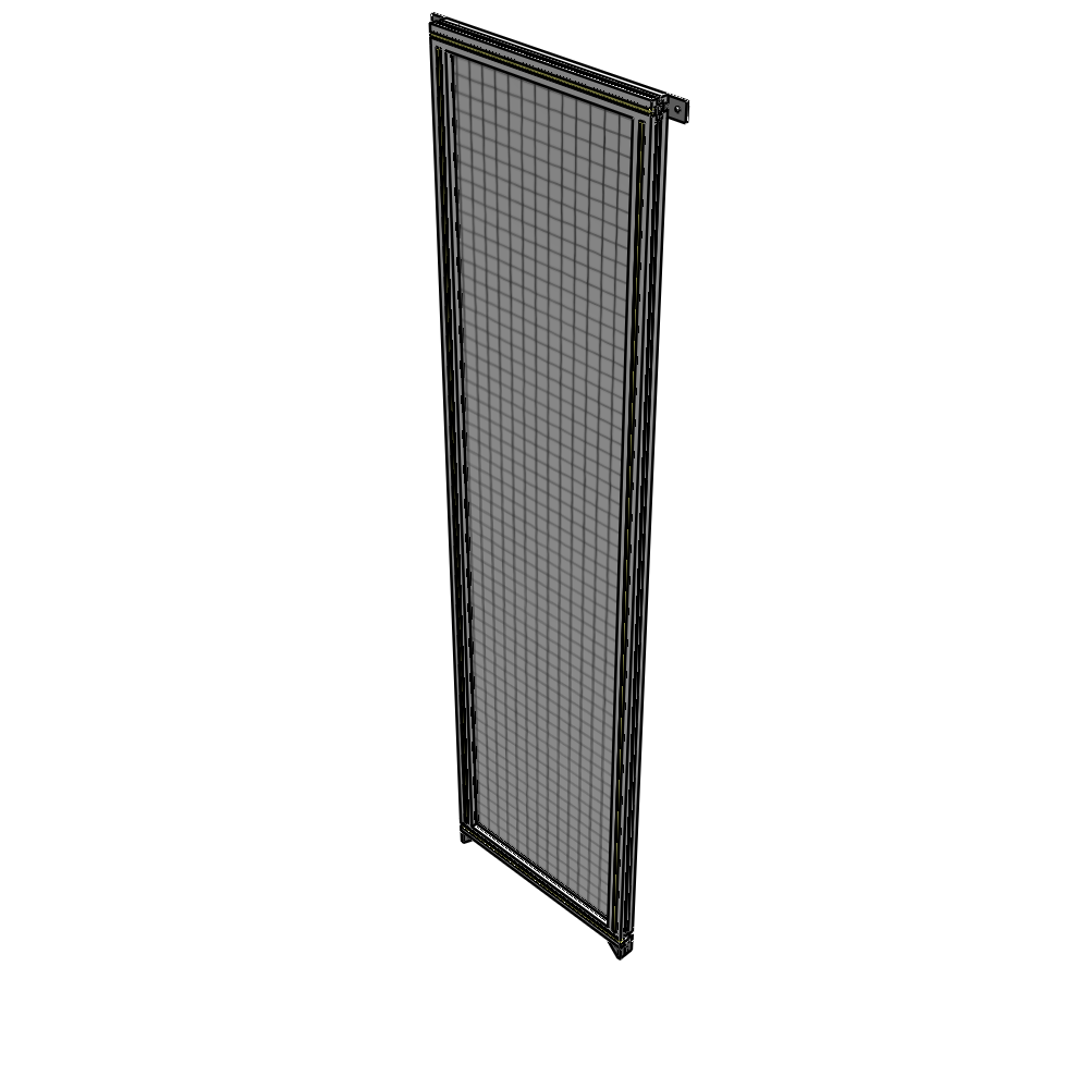 A4-2400-0600-0150-TYMZK SINGLE PANEL-NO LEGS WITH TIE PLATES AND ANGLE 2400MM X 600MM  1" MESH, AS A KIT