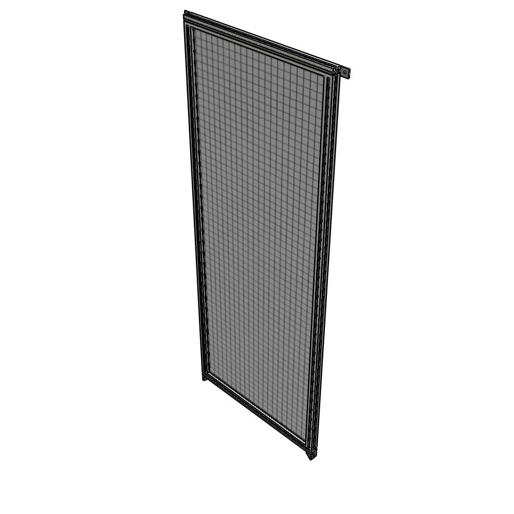 A4-2400-0900-0150-TYMZK SINGLE PANEL-NO LEGS WITH TIE PLATES AND ANGLE 2400MM X 900MM  1" MESH, AS A KIT