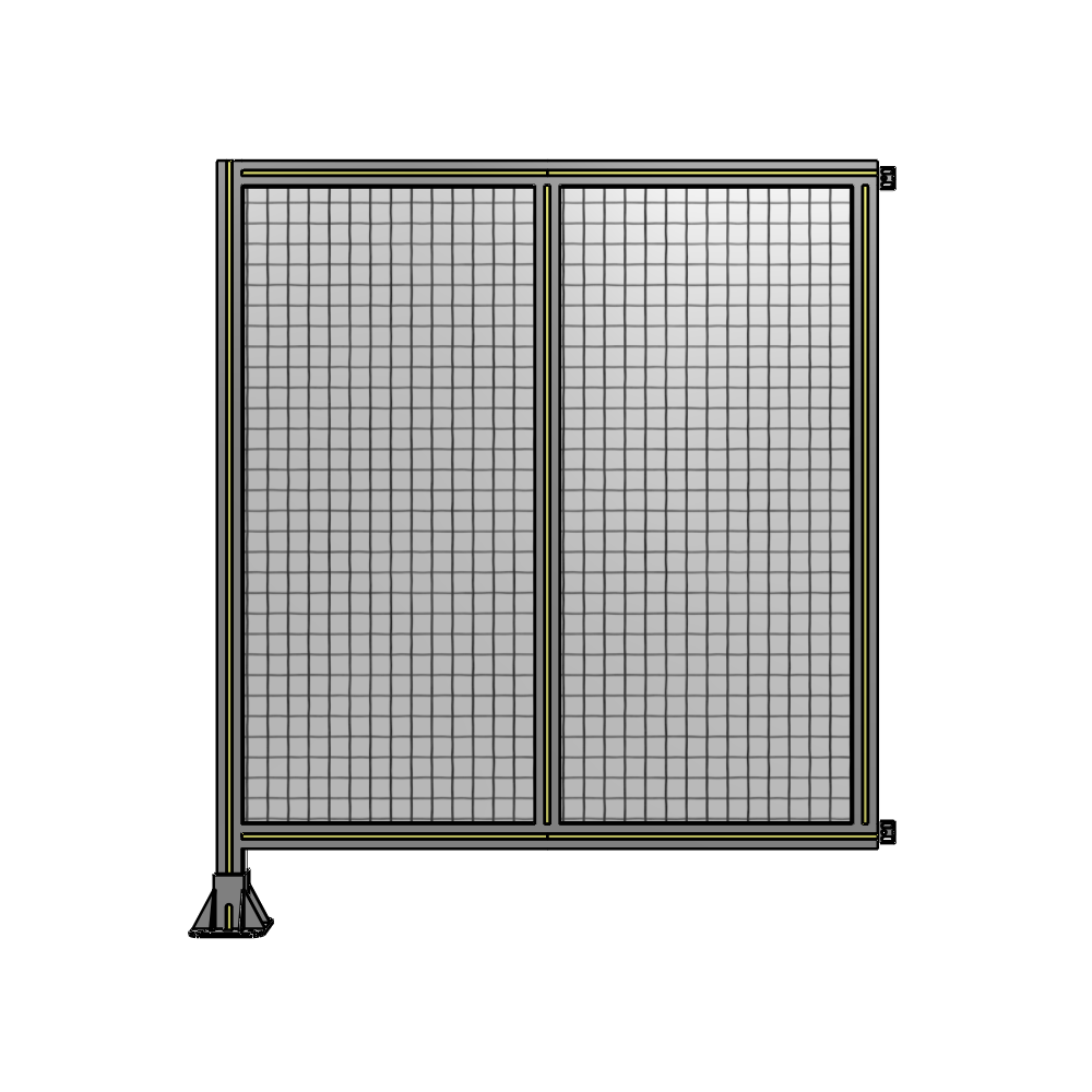 B1-1400-1200-0150-HYMFK DOUBLE PANEL-LEG ON LEFT, HINGE ON RIGHT 1400MM X 1200MM  1" MESH, AS A KIT