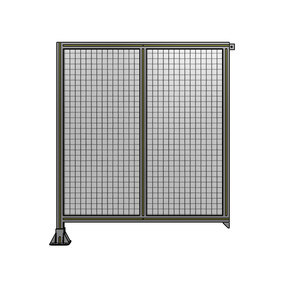 B1-1400-1200-0150-TYMFK DOUBLE PANEL-LEG ON LEFT, TIE PLATE AND ANGLE ON RIGHT 1400MM X 1200MM  1" MESH, AS A KIT