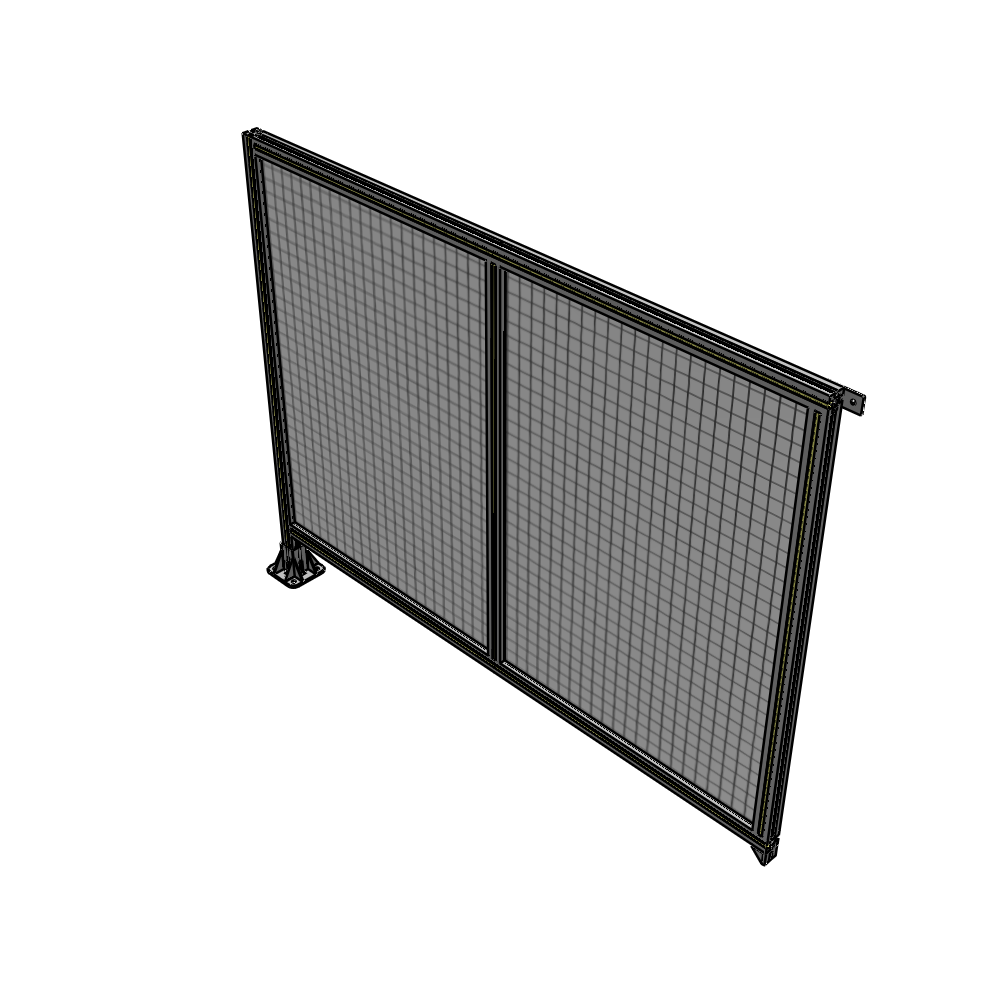 B1-1400-1800-0150-TYMFK DOUBLE PANEL-LEG ON LEFT, TIE PLATE AND ANGLE ON RIGHT 1400MM X 1800MM  1" MESH, AS A KIT