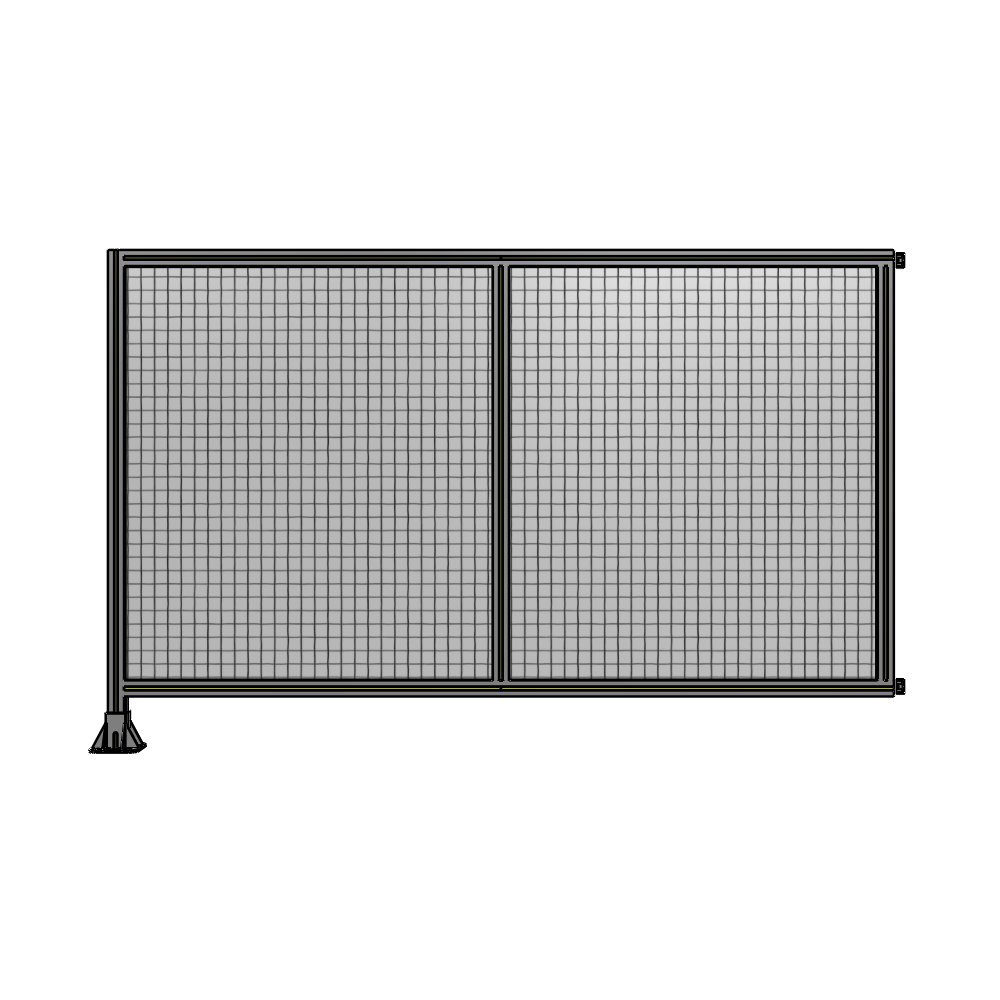 B1-1400-2200-0150-HYMFK DOUBLE PANEL-LEG ON LEFT, HINGE ON RIGHT 1400MM X 2200MM  1" MESH, AS A KIT