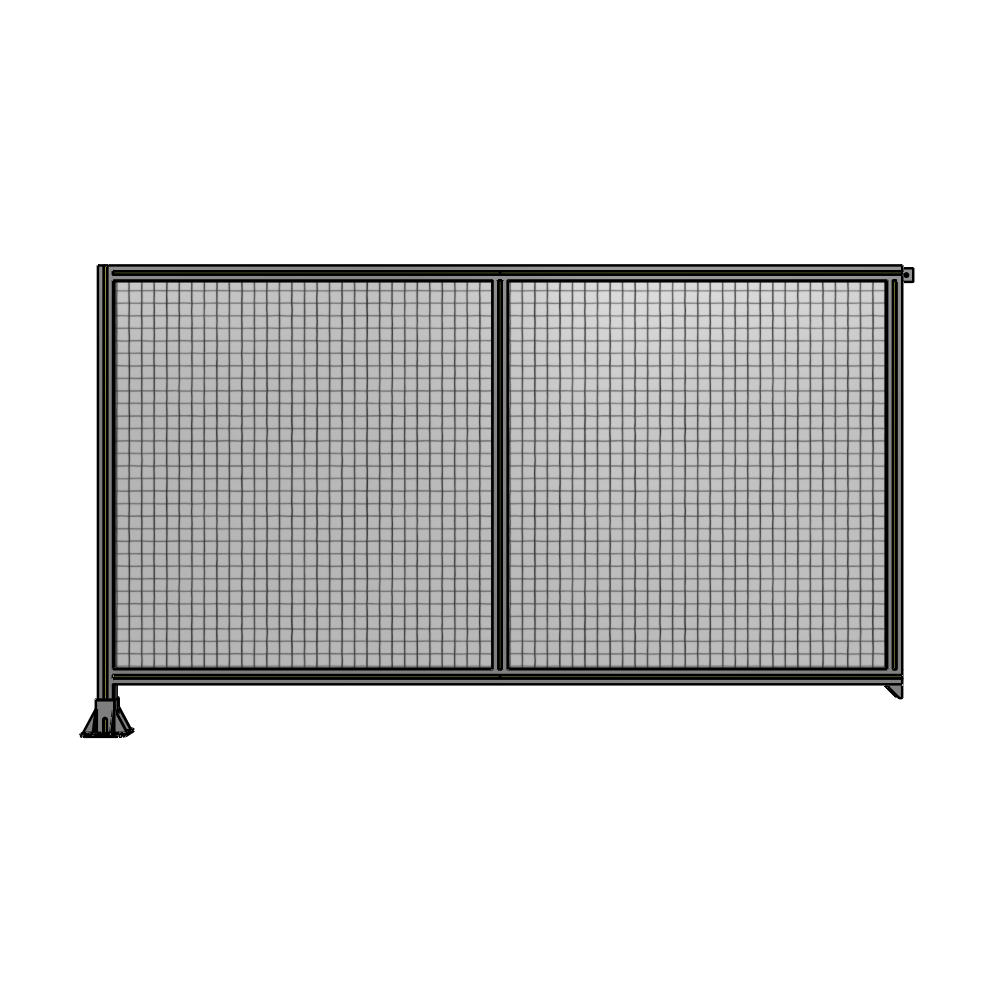 B1-1400-2400-0150-TYMFA DOUBLE PANEL-LEG ON LEFT, TIE PLATE AND ANGLE ON RIGHT 1400MM X 2400MM  1" MESH, AS A KIT