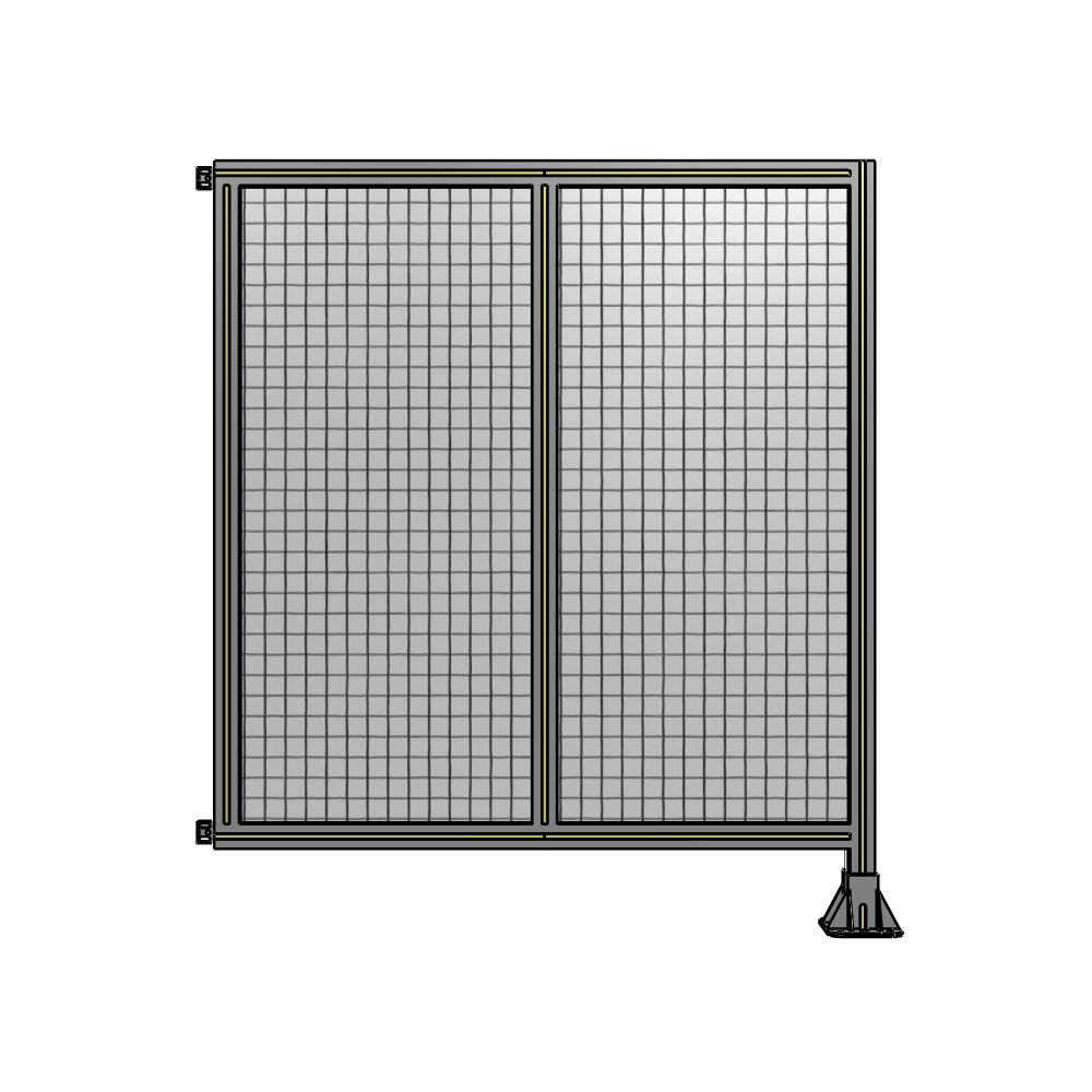 B2-1400-1200-0150-HYMFA DOUBLE PANEL-LEG ON RIGHT, HINGE ON LEFT 1400MM X 1200MM  1" MESH, FULLY ASSEMBLED