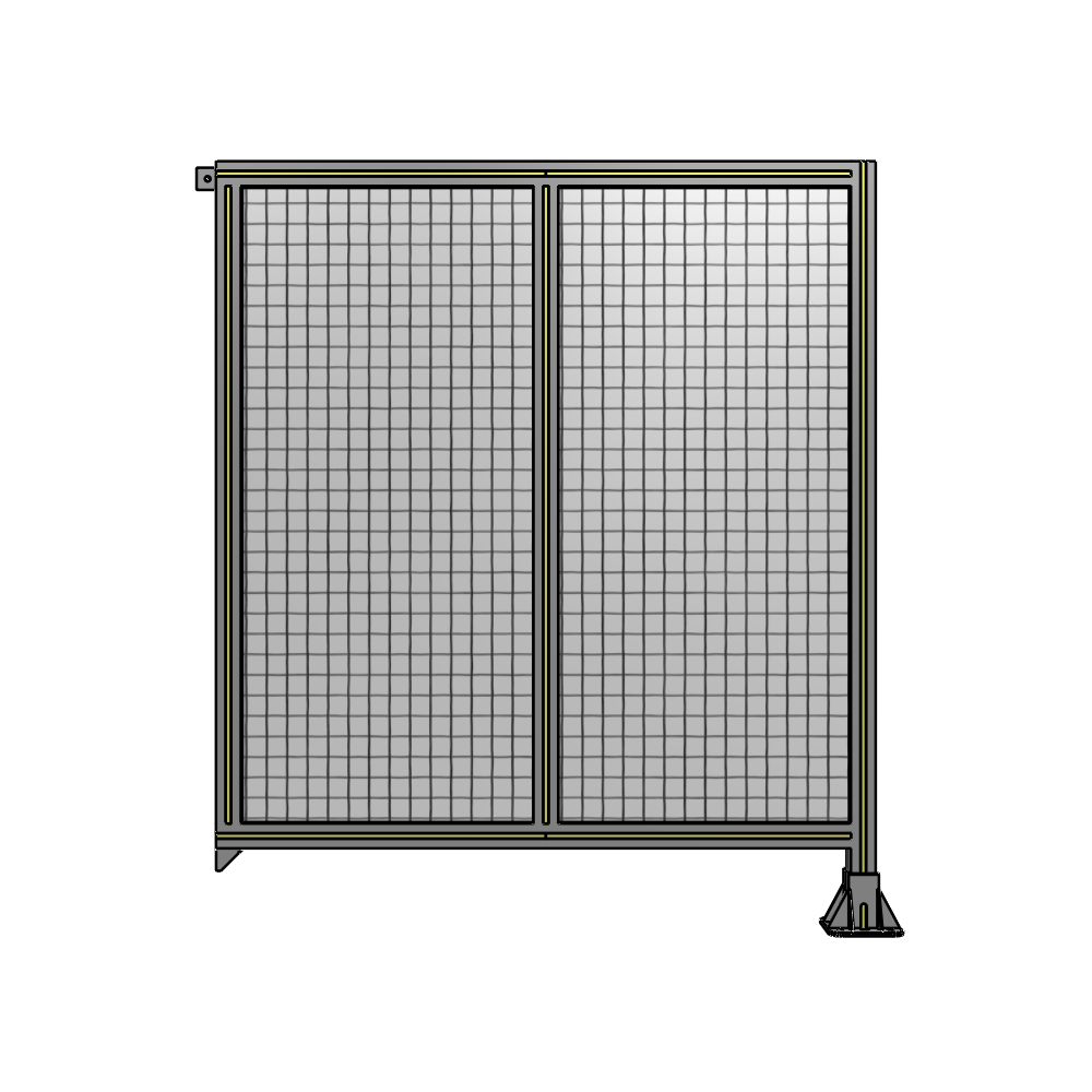 B2-1400-1200-0150-TYMFA DOUBLE PANEL-LEG ON RIGHT, TIE PLATE AND ANGLE ON LEFT 1400MM X 1200MM  1" MESH, FULLY ASSEMBLED