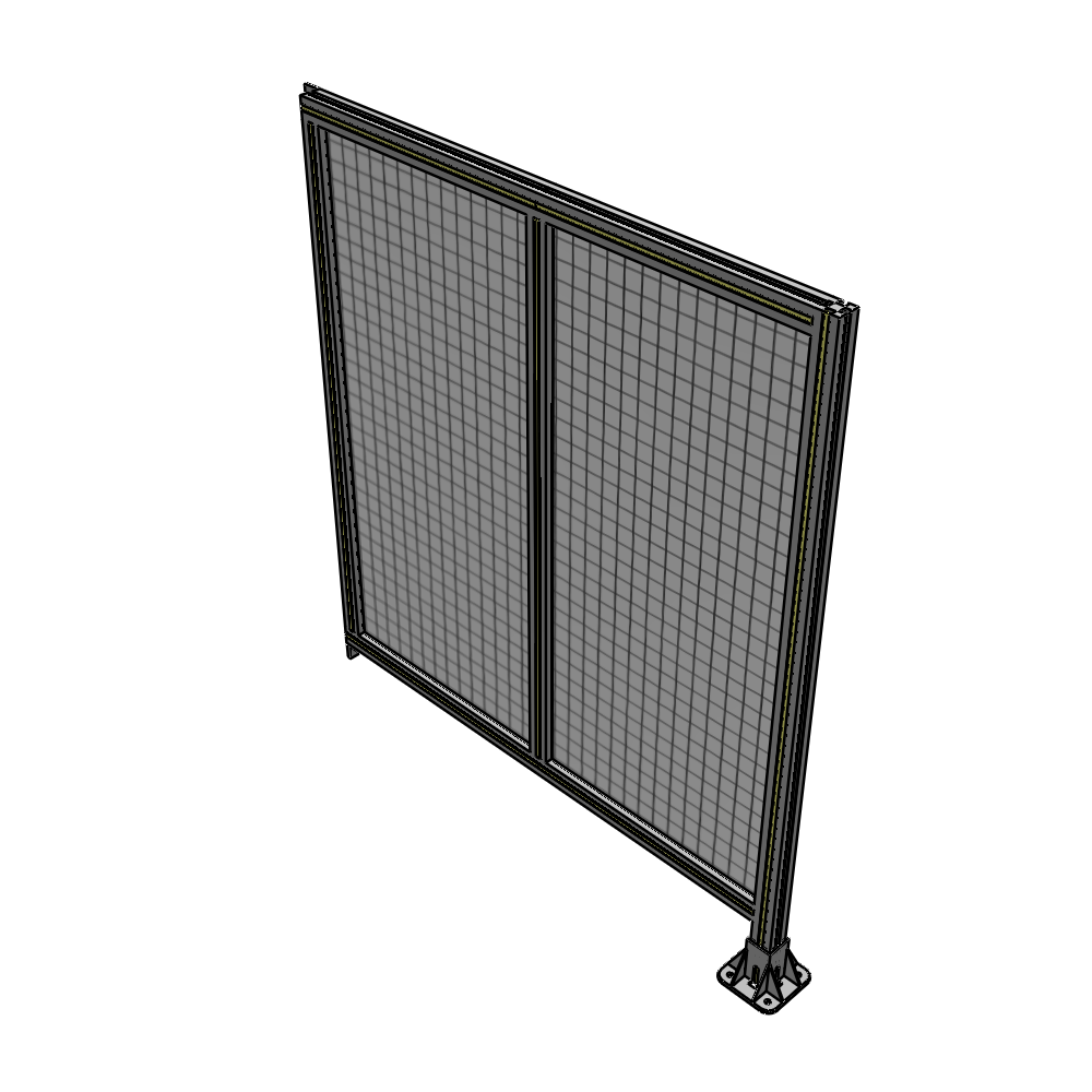 B2-1400-1200-0150-TYMFK DOUBLE PANEL-LEG ON RIGHT, TIE PLATE AND ANGLE ON LEFT 1400MM X 1200MM  1" MESH, AS A KIT