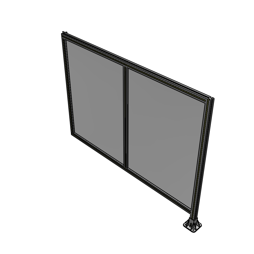 B2-1400-1800-0150-HYPFK DOUBLE PANEL-LEG ON RIGHT, HINGE ON LEFT 1400MM X 1800MM  1/4" POLYCARBONATE, AS A KIT