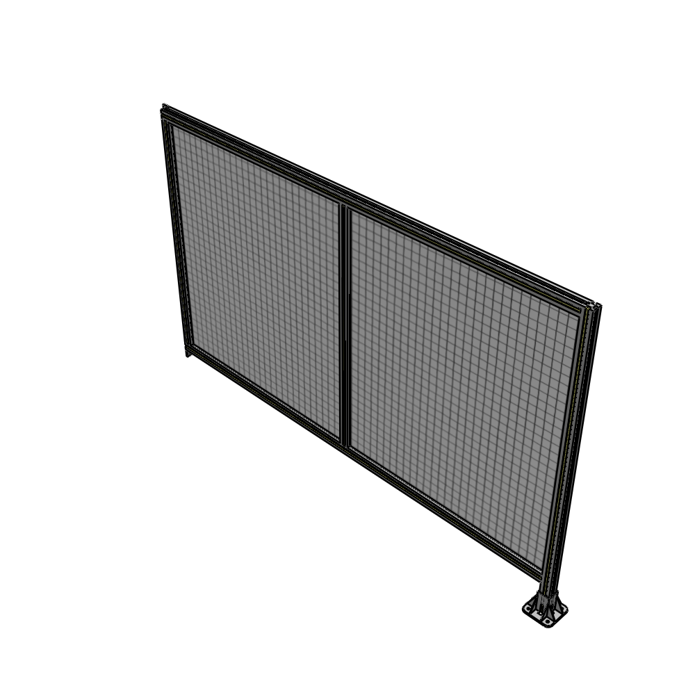 B2-1400-2200-0150-TYMFA DOUBLE PANEL-LEG ON RIGHT, TIE PLATE AND ANGLE ON LEFT 1400MM X 2200MM  1" MESH, AS A KIT