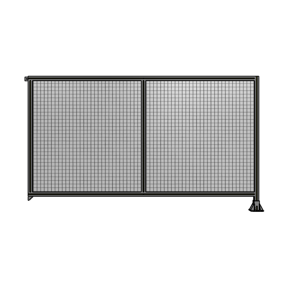 B2-1400-2400-0150-TYMFA DOUBLE PANEL-LEG ON RIGHT, TIE PLATE AND ANGLE ON LEFT 1400MM X 2400MM  1" MESH, AS A KIT