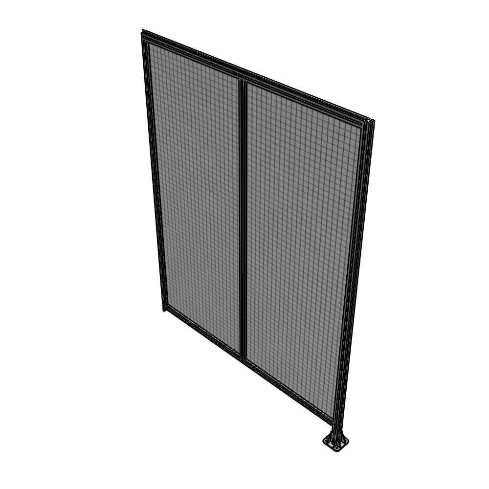 B2-2400-1800-0150-TYMFK DOUBLE PANEL-LEG ON RIGHT, TIE PLATE AND ANGLE ON LEFT 2400MM X 1800MM  1" MESH, FULLY ASSEMBLED