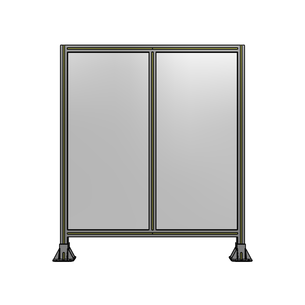 B3-1400-1200-0150-ZYPFK DOUBLE PANEL-LEG ON EACH SIDE 1400MM X 1200MM  1/4" POLYCARBONATE, AS A KIT