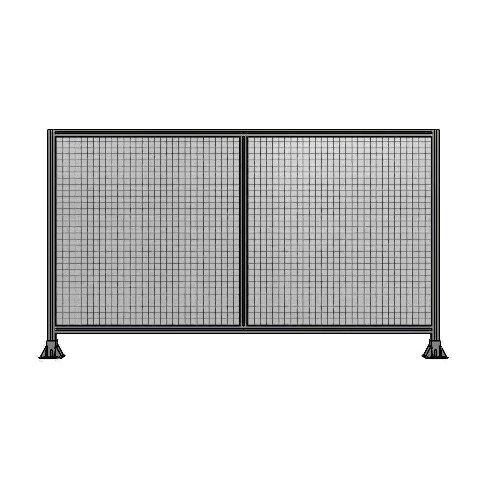 B3-1400-2400-0150-ZYMFA DOUBLE PANEL-LEG ON EACH SIDE  1400MM X 2400MM  1" MESH, FULLY ASSEMBLED
