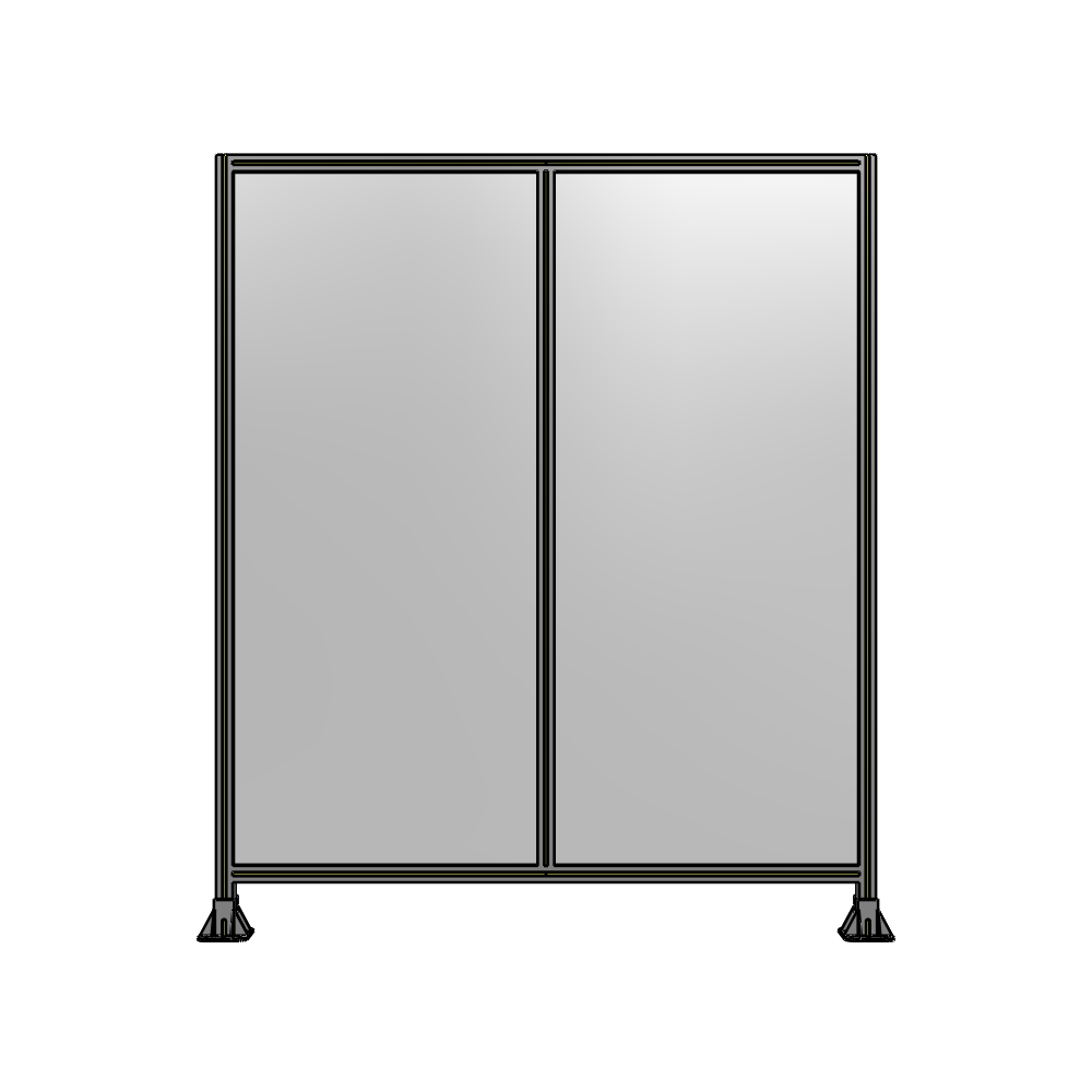 B3-2135-1800-0150-ZYPFK DOUBLE PANEL-LEG ON EACH SIDE 2135MM X 1800MM  1/4" POLYCARBONATE, AS A KIT