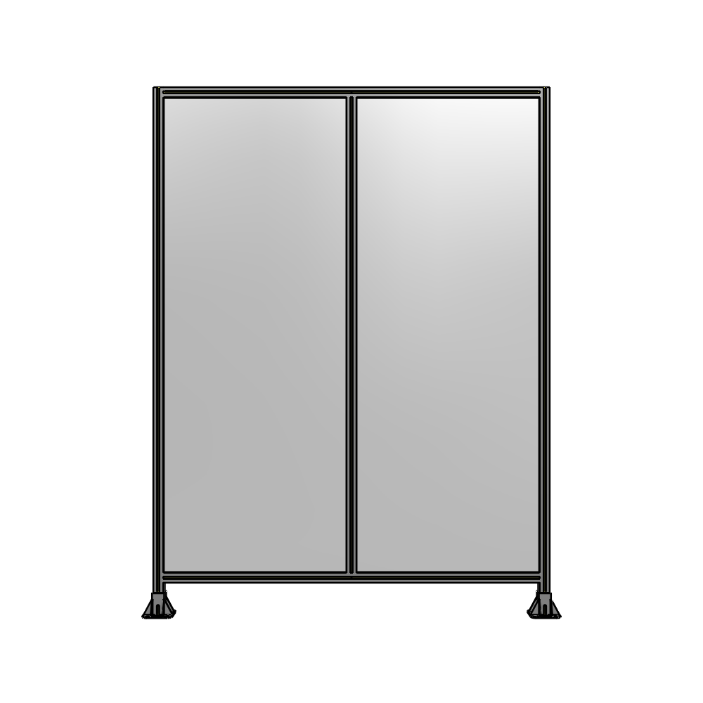B3-2400-1800-0150-ZYPFK DOUBLE PANEL-LEG ON EACH SIDE 2400MM X 1800MM  1/4" POLYCARBONATE, AS A KIT