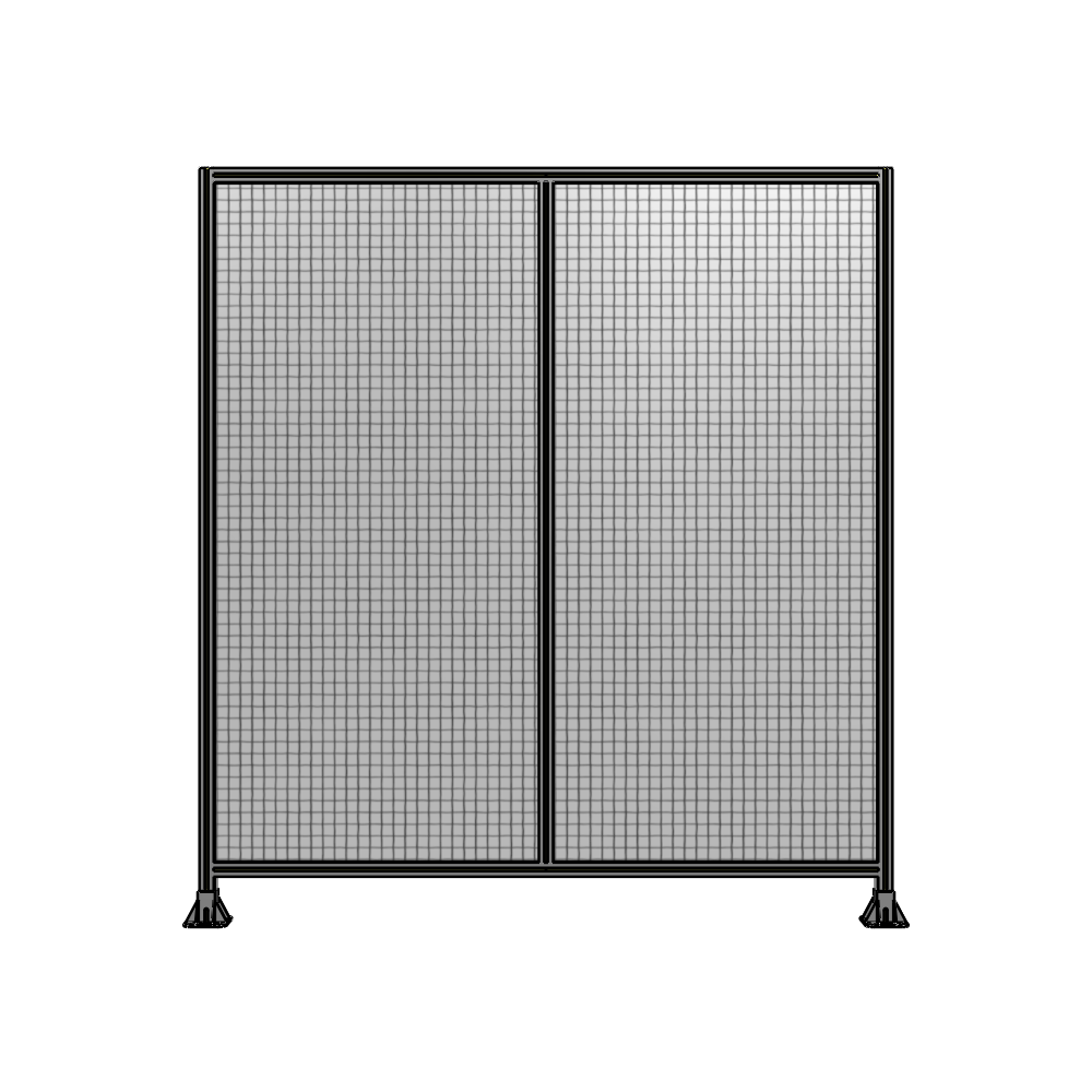B3-2400-2200-0150-ZYMFA DOUBLE PANEL-LEG ON EACH SIDE  2400MM X 2200MM  1" MESH, FULLY ASSEMBLED