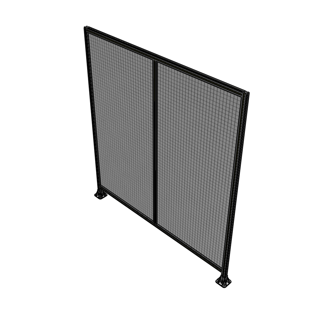 B3-2400-2200-0150-ZYMFA DOUBLE PANEL-LEG ON EACH SIDE  2400MM X 2200MM  1" MESH, FULLY ASSEMBLED