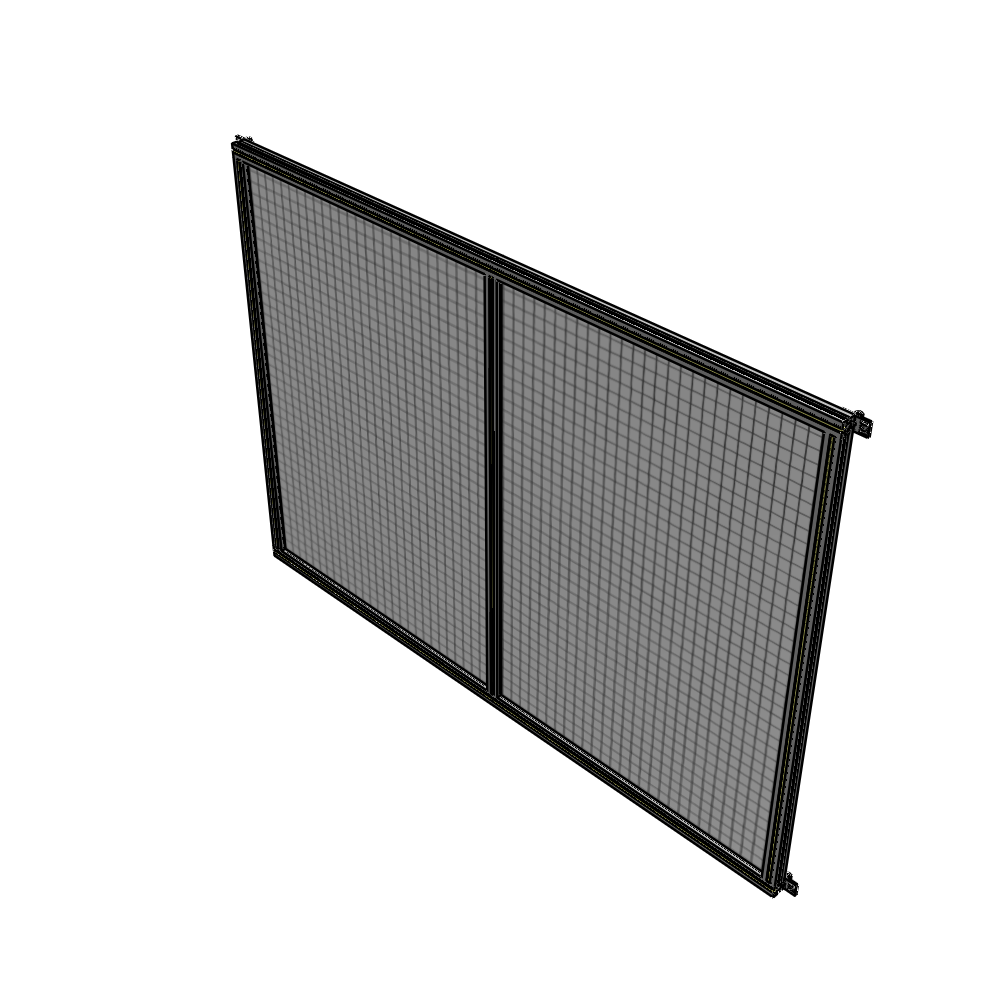 B4-1700-2200-0150-HYMZK DOUBLE PANEL-NO LEGS, HINGE CONNECTORS 1700MM X 2200MM  1" MESH, FULLY ASSEMBLED