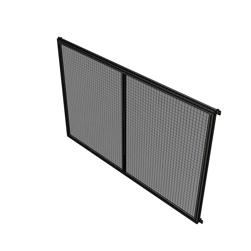 B4-1700-2400-0150-HYMZK DOUBLE PANEL-NO LEGS, HINGE CONNECTORS 1700MM X 2400MM  1" MESH, FULLY ASSEMBLED
