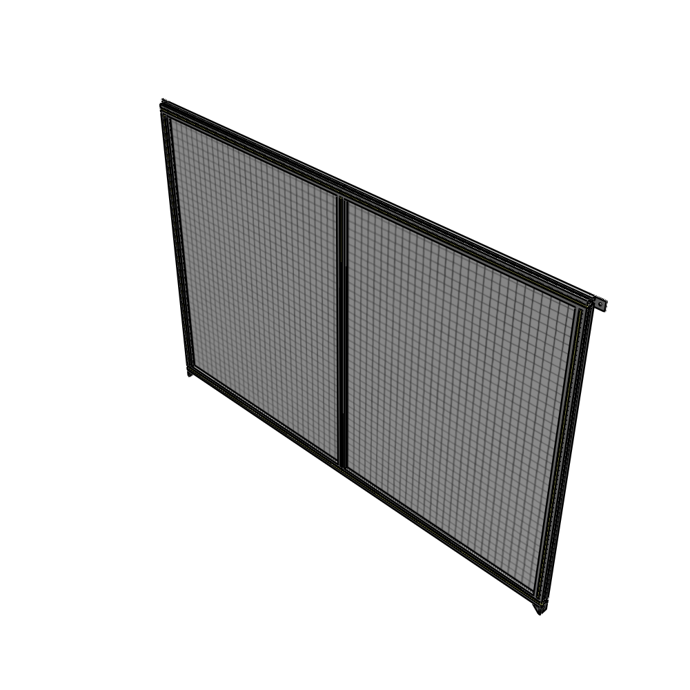 B4-1700-2400-0150-TYMZA DOUBLE PANEL-NO LEGS, TIE PLATE AND ANGLE CONNECTORS 1700MM X 2400MM  1" MESH, FULLY ASSEMBLED