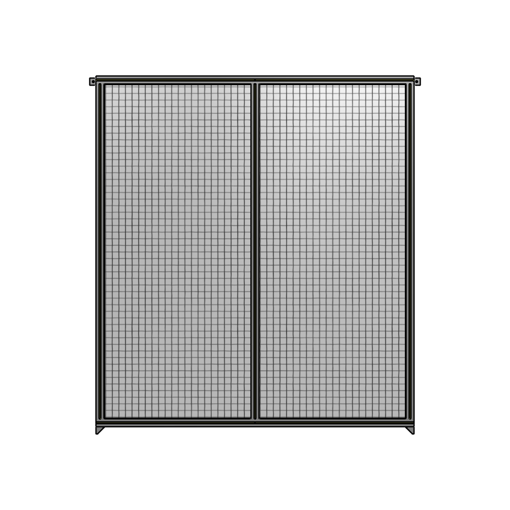 B4-2135-1800-0150-TYMZK DOUBLE PANEL-NO LEGS, TIE PLATE AND ANGLE CONNECTORS 2135MM X 1800MM  1" MESH, AS A KIT