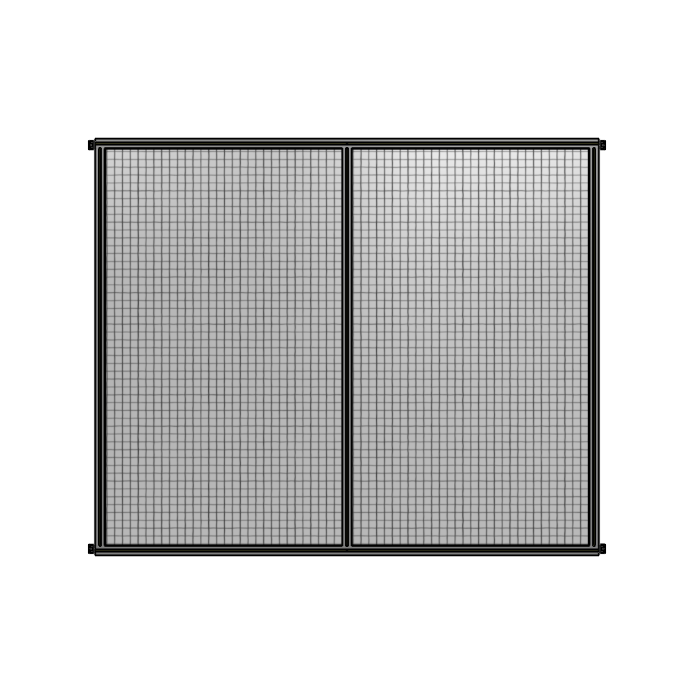 B4-2135-2400-0150-HYMZA DOUBLE PANEL-NO LEGS, HINGE CONNECTORS 2135MM X 2400MM  1" MESH, AS A KIT