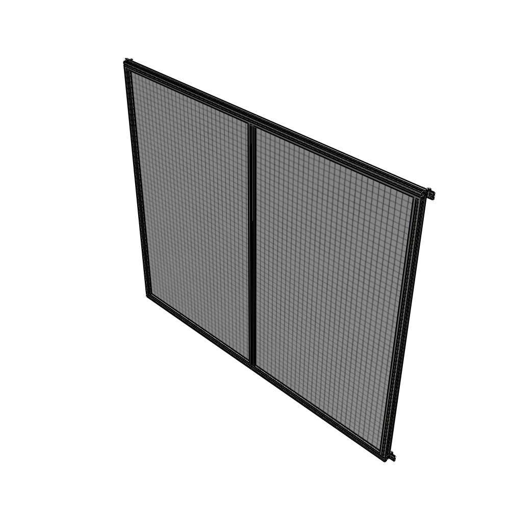 B4-2135-2400-0150-HYMZA DOUBLE PANEL-NO LEGS, HINGE CONNECTORS 2135MM X 2400MM  1" MESH, AS A KIT
