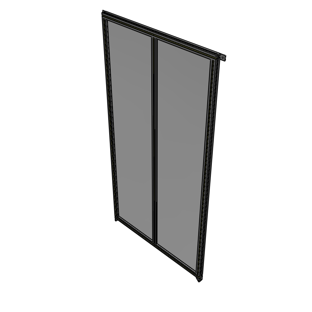 B4-2400-1200-0150-TYPZK DOUBLE PANEL-NO LEGS, TIE PLATE AND ANGLE CONNECTORS 2400MM X 1200MM  1/4" POLYCARBONATE, AS A KIT