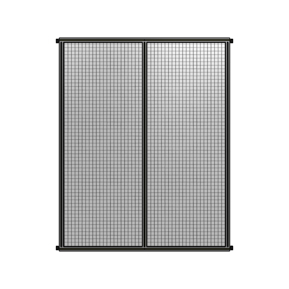 B4-2400-1800-0150-HYMZK DOUBLE PANEL-NO LEGS, HINGE CONNECTORS 2400MM X 1800MM  1" MESH, AS A KIT
