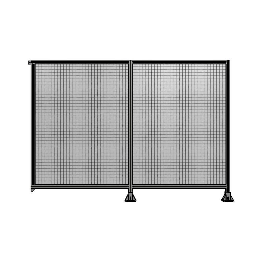 B6-1700-2400-0150-TYMFK DOUBLE PANEL-LEGS ON RIGHT AND CENTER, TIE PLATE ON LEFT 1700MM X 2400MM  1" MESH, AS A KIT