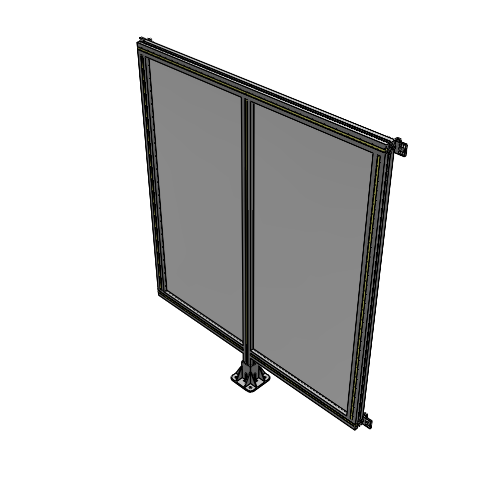 B7-1400-1200-0150-HYPFA DOUBLE PANEL-LEG IN CENTER AND HINGE CONNECTORS 1400MM X 1200MM  1/4" POLYCARBONATE, AS A KIT