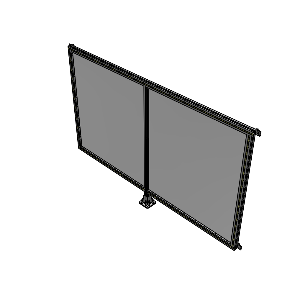 B7-1400-2200-0150-HYPFK DOUBLE PANEL-LEG IN CENTER AND HINGE CONNECTORS 1400MM X 2200MM  1/4" POLYCARBONATE, AS A KIT