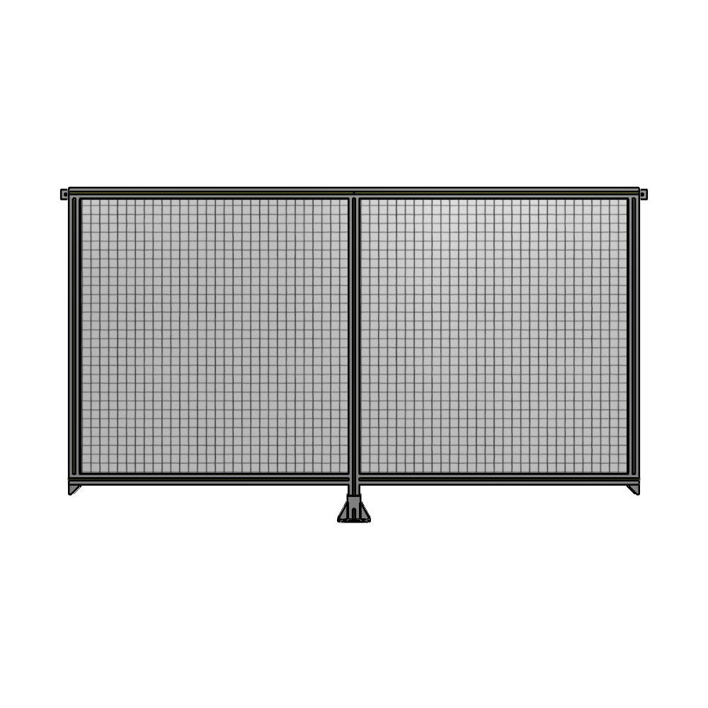 B7-1400-2400-0150-TYMFK DOUBLE PANEL-LEG IN CENTER AND TIE PLATE CONNECTORS 1400MM X 2400MM  1" MESH, AS A KIT