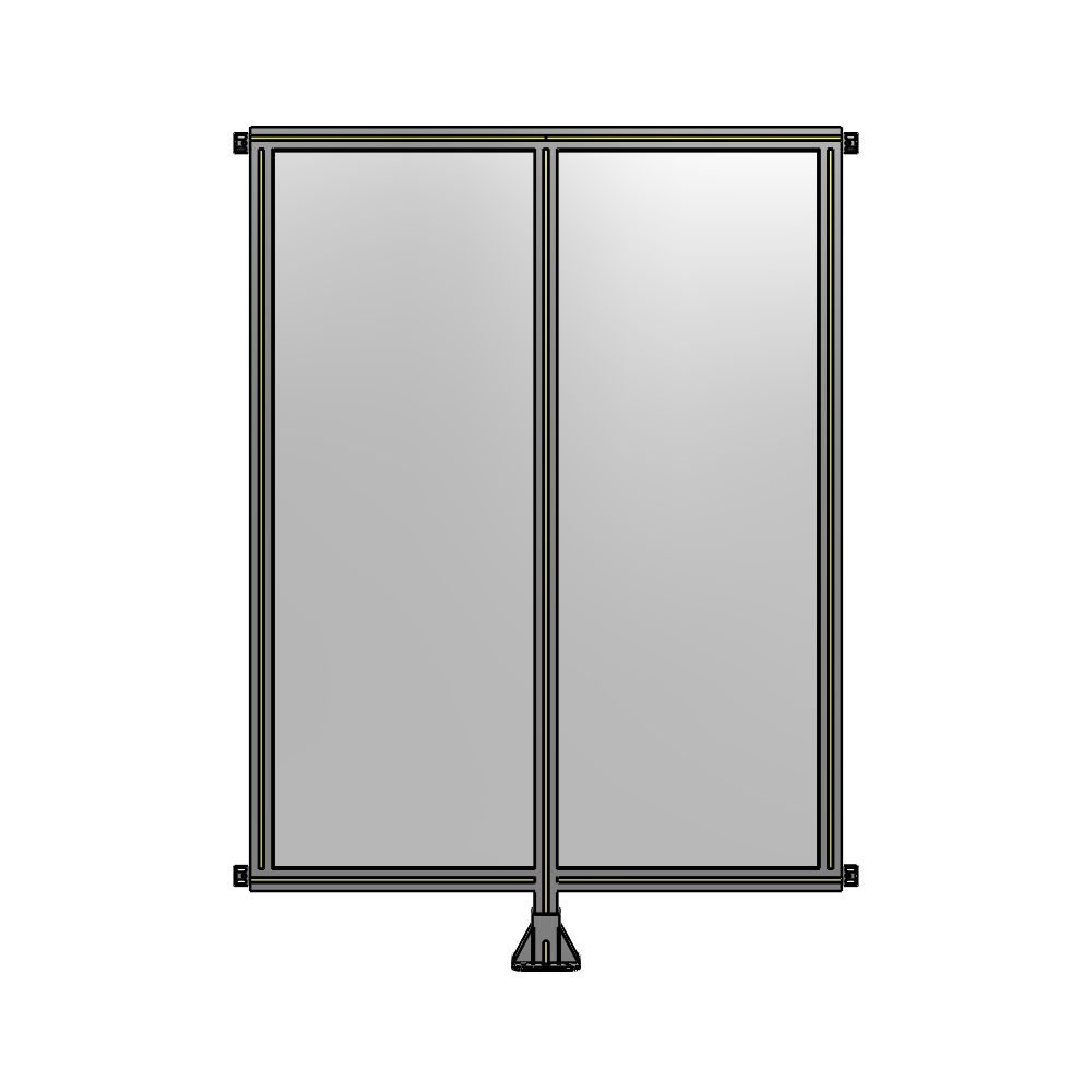 B7-1700-1200-0150-HYPFK DOUBLE PANEL-LEG IN CENTER AND HINGE CONNECTORS 1700MM X 1200MM  1/4" POLYCARBONATE, AS A KIT