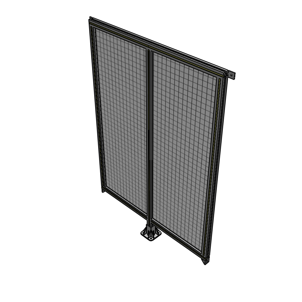 B7-1700-1200-0150-TYMFA DOUBLE PANEL-LEG IN CENTER AND TIE PLATE CONNECTORS 1700MM X 1200MM  1" MESH, FULLY ASSEMBLED