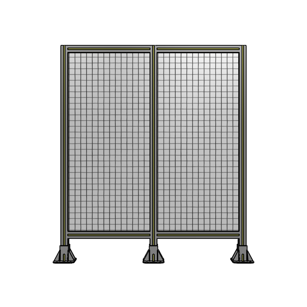 B8-1400-1200-0150-ZYMFK DOUBLE PANEL-3 LEGS 1400MM X 1200MM  1" MESH, AS A KIT