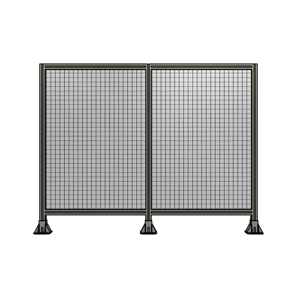 B8-1400-1800-0150-ZYMFK DOUBLE PANEL-3 LEGS 1400MM X 1800MM  1" MESH, AS A KIT