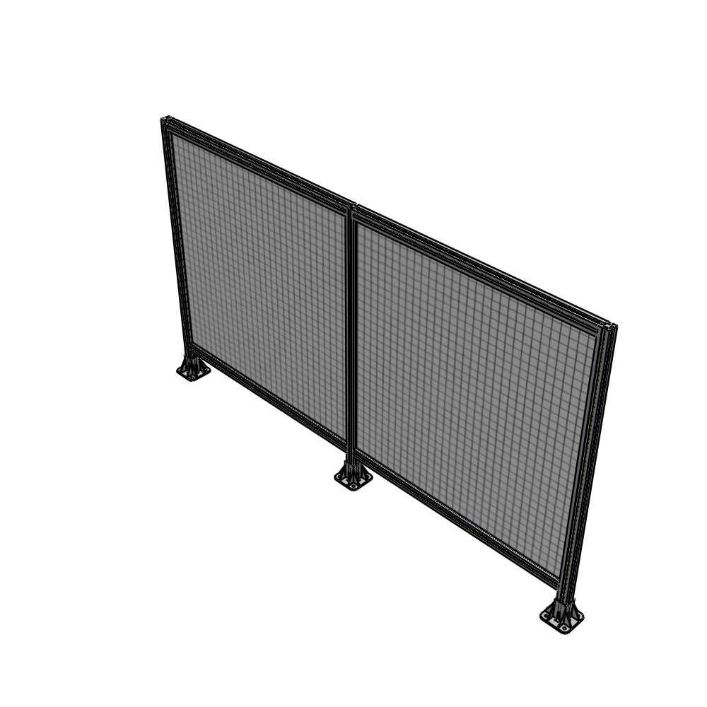 B8-1400-2400-0150-ZYMFK DOUBLE PANEL-3 LEGS 1400MM X 1800MM  1" MESH, AS A KIT