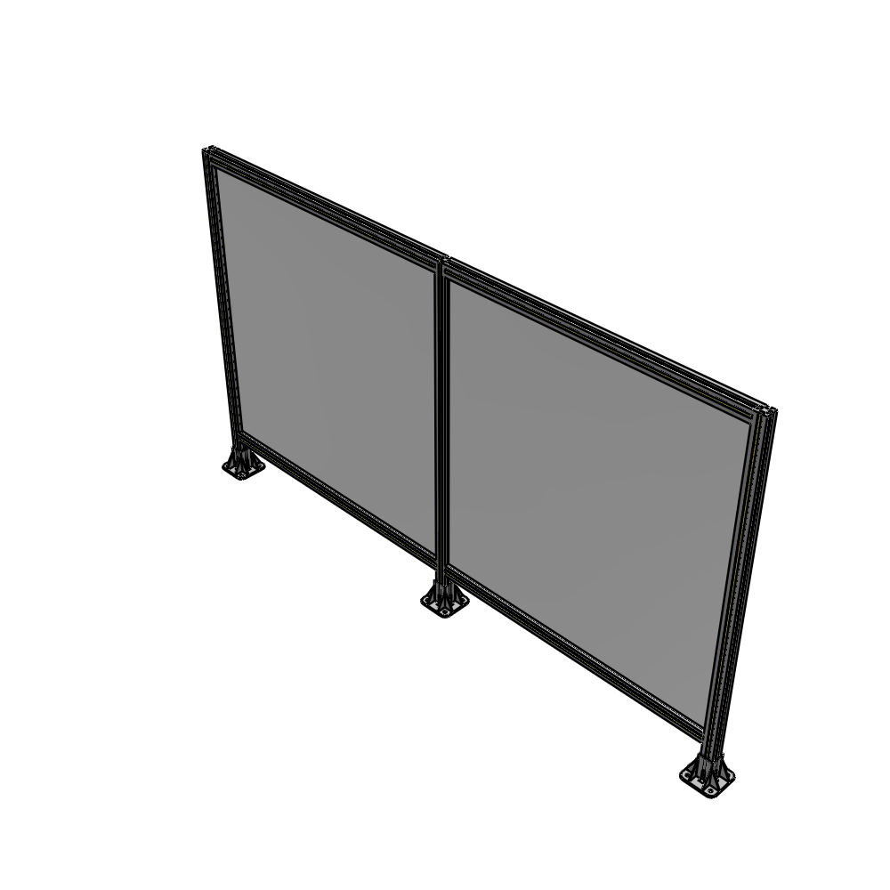 B8-1400-2400-0150-ZYPFK DOUBLE PANEL-3 LEGS 1400MM X 1800MM  1/4" POLYCARBONATE, AS A KIT