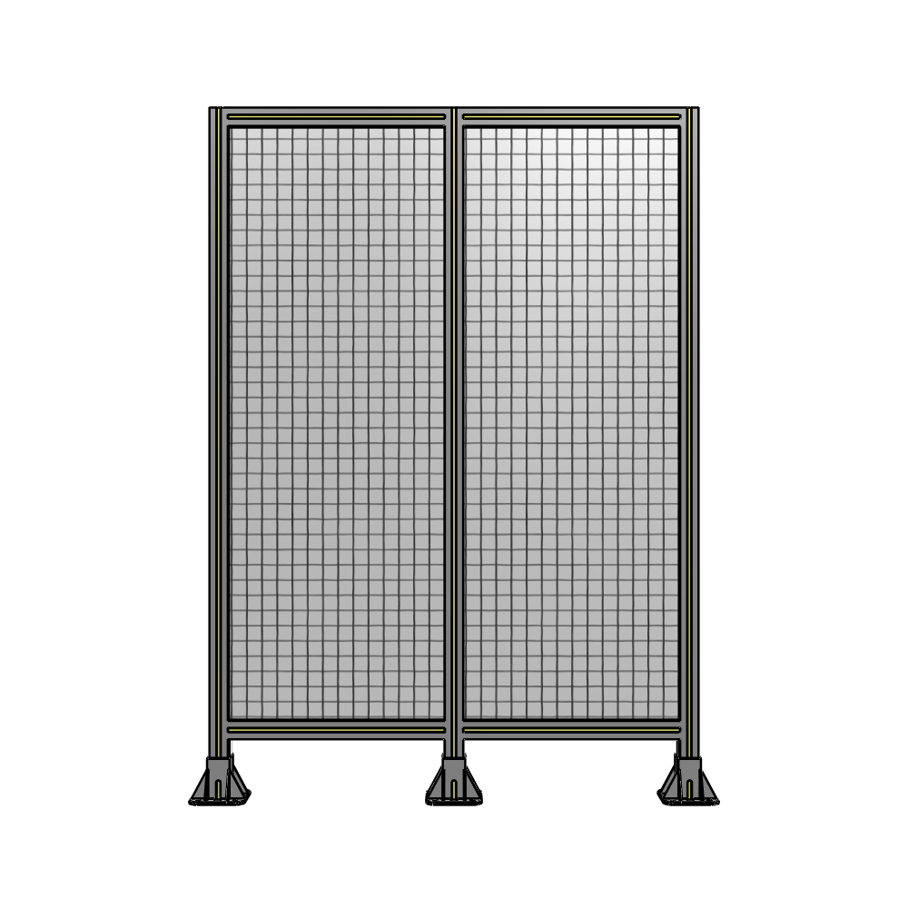 B8-1700-1200-0150-ZYMFK DOUBLE PANEL-3 LEGS 1700MM X 1200MM  1" MESH, AS A KIT