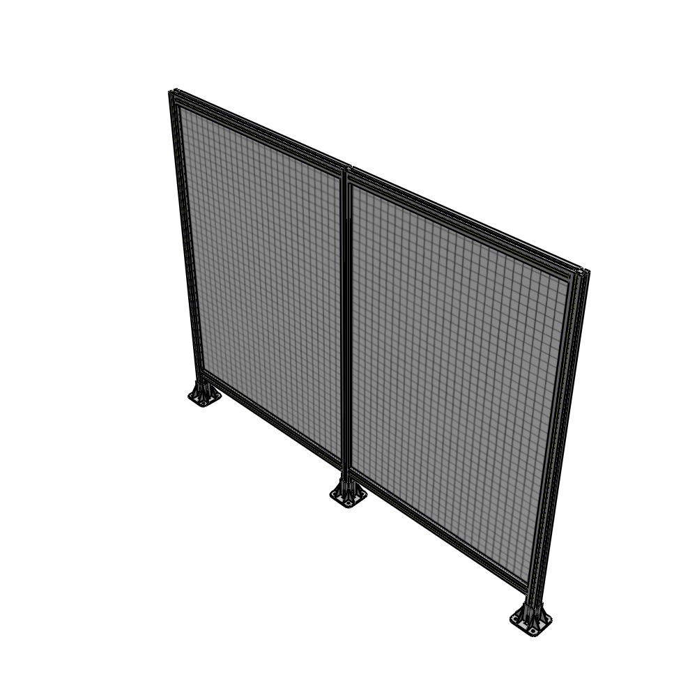B8-1700-2200-0150-ZYMFK DOUBLE PANEL-3 LEGS 1700MM X 2200MM  1" MESH, AS A KIT