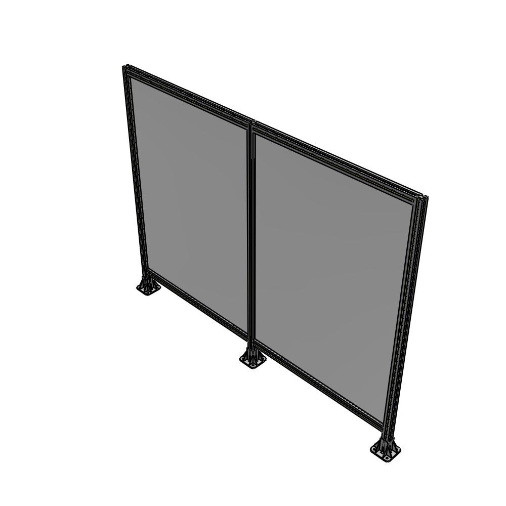 B8-1700-2200-0150-ZYPFK DOUBLE PANEL-3 LEGS 1700MM X 2200MM  1/4" POLYCARBONATE, AS A KIT